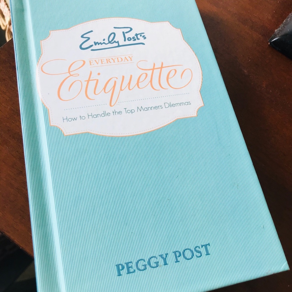 Emily Post Etiquette coffee table book
